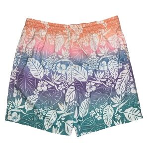 Wonder Nation Swim Trunks Boys XL 14-16 Husky Tropical Aloha Shorts NEW